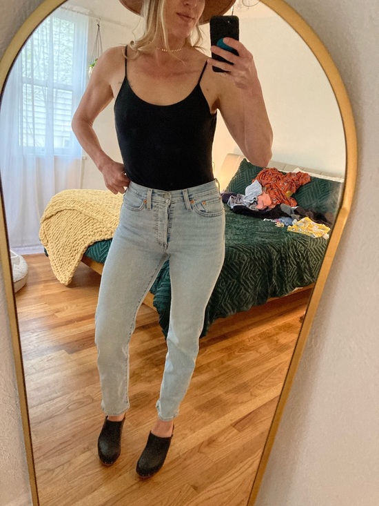 Express Tops - Express charcoal body suit with low back.